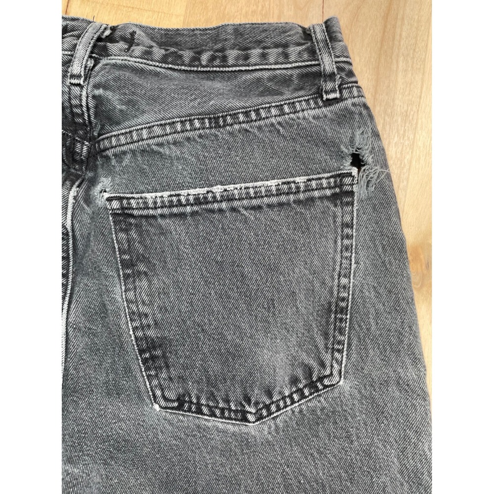 AGOLDE 90s Pinch Waist High Rise Straight Leg Jeans Grey Washed‎ Black Size 26 - Picture 5 of 9